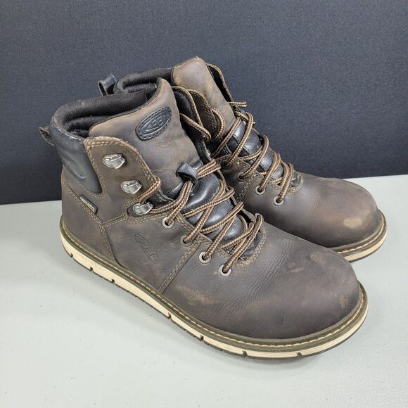 Keen Akron Utility Work Boots Mens Size 9 Waterproof Leather Slip Resistant main image 4